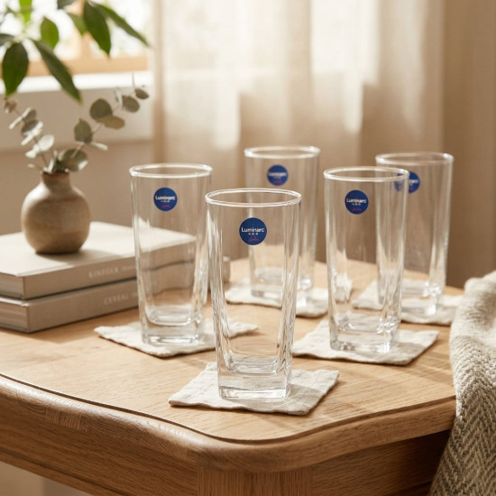 Glass Cup Set - 6 Pcs